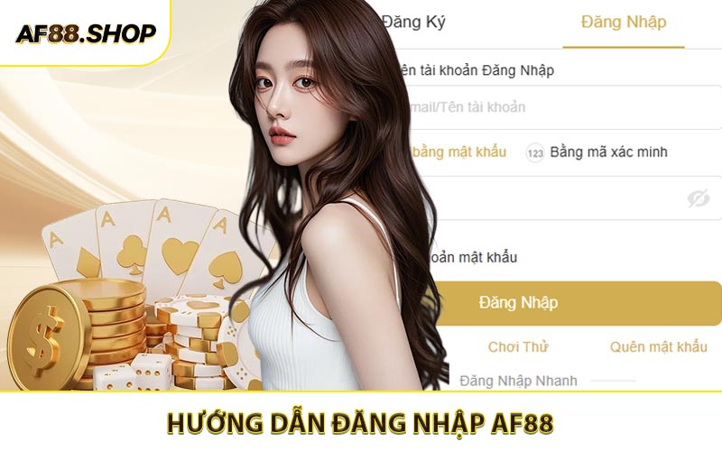 Đăng nhập AF88 - Điền thông tin đăng nhập AF88 